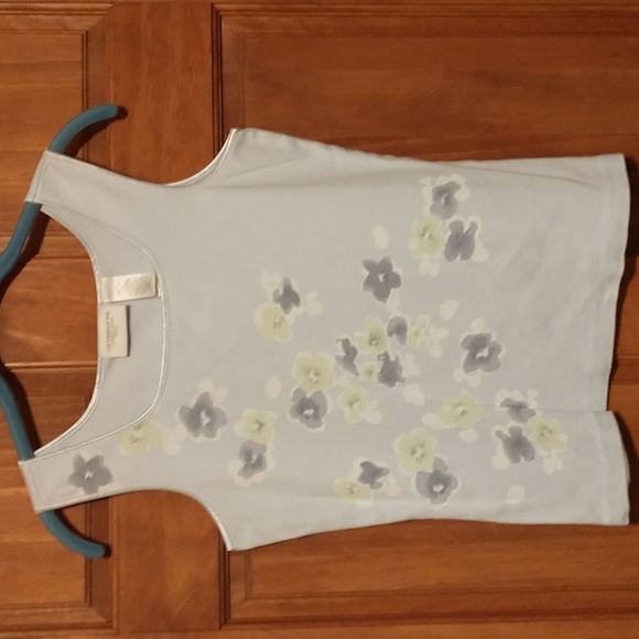 Liz Claiborne woman's size SP cotton tank with satin trim - Picture 8 of 8